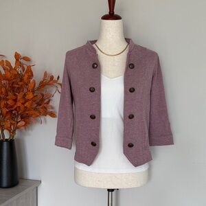 Maurices Mauve Military Blazer